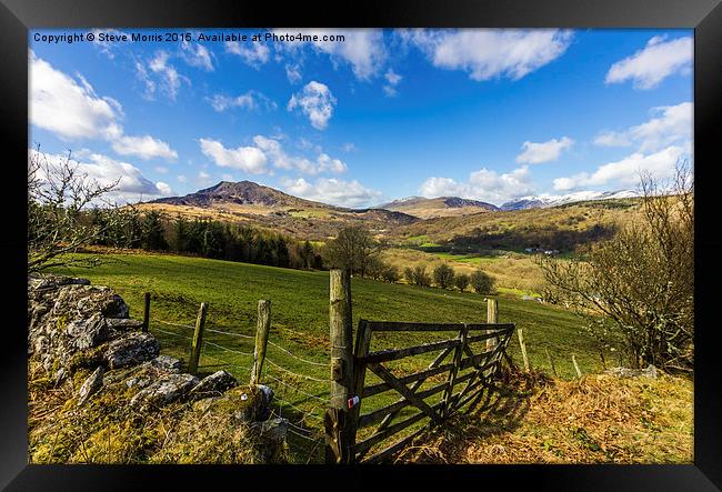 Snowdonia View Framed Print by Steve Morris