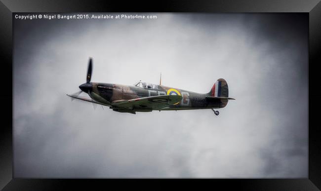  P7350 Spitfire (Mk IIa) Framed Print by Nigel Bangert