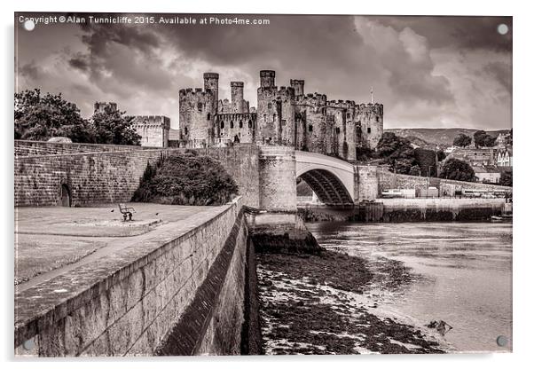  Conwy Castle Acrylic by Alan Tunnicliffe