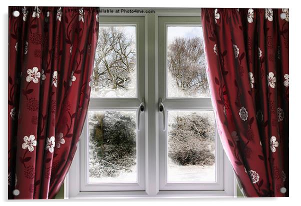 Winter view from a window Acrylic by Simon Bratt LRPS