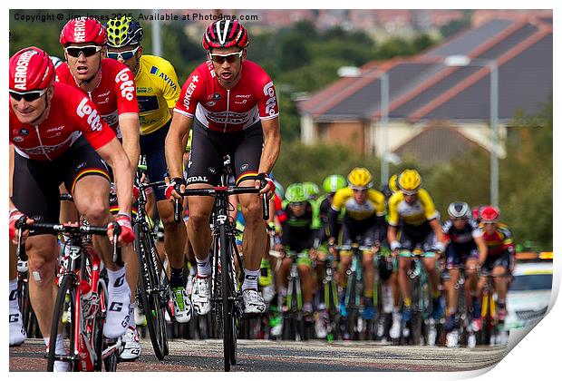  Tour of Britain Cycle Race 2015 Print by Jim Jones