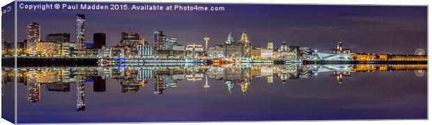 Mirror on the Mersey Canvas Print by Paul Madden