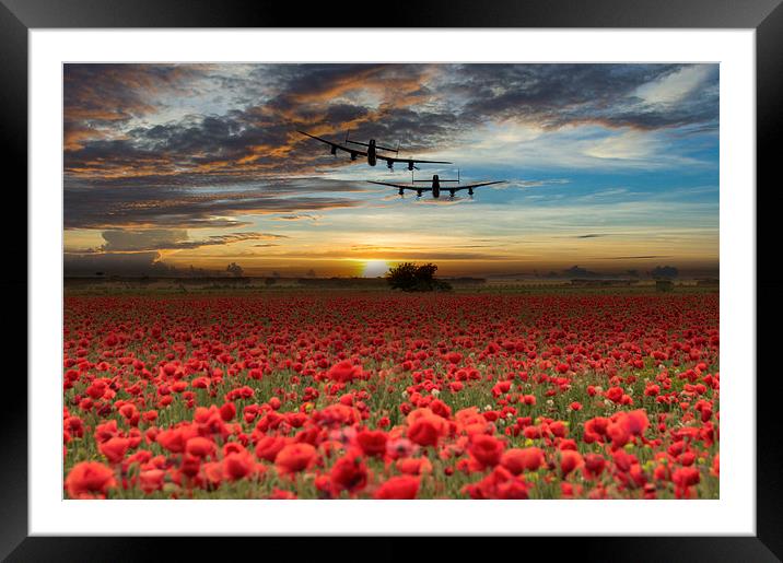 Remembrance Flight Framed Mounted Print by J Biggadike