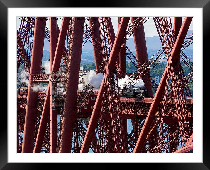 Forth Bridge Close up Framed Mounted Print by Colin irwin