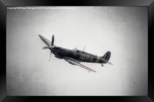  Supermarine Spitfire Mk IX Framed Print by Nigel Bangert