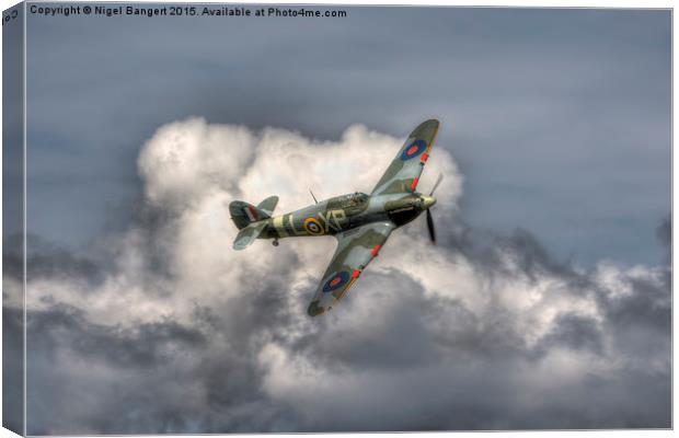  Hawker Hurricane Mk IIB BE505 Canvas Print by Nigel Bangert