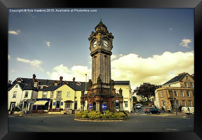  Exeter Clock Tower  Framed Print by Rob Hawkins