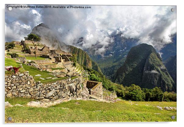 Machu Picchu Acrylic by Matthew Bates