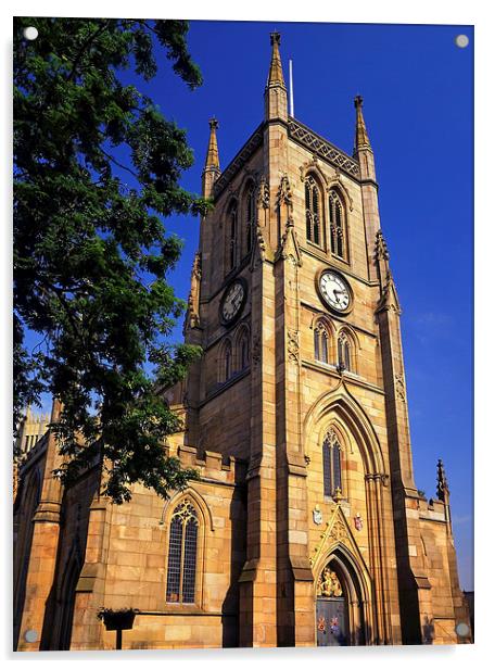 Blackburn Cathedral  Acrylic by Darren Galpin
