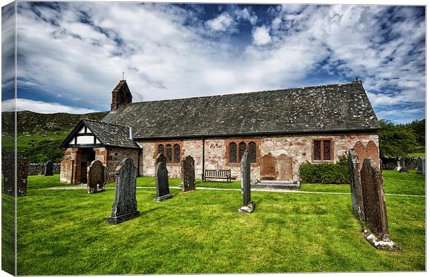 St Catherine's Church, Boot, Eskdale  Canvas Print by Jacqi Elmslie