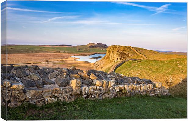 Hadrians Wall Sunset Canvas Print by Andy McGarry