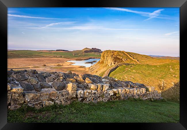 Hadrians Wall Sunset Framed Print by Andy McGarry