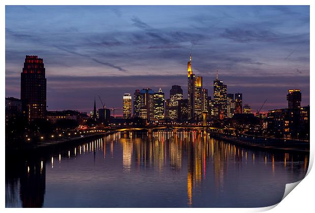 Skyline Frankfurt Print by Thomas Schaeffer
