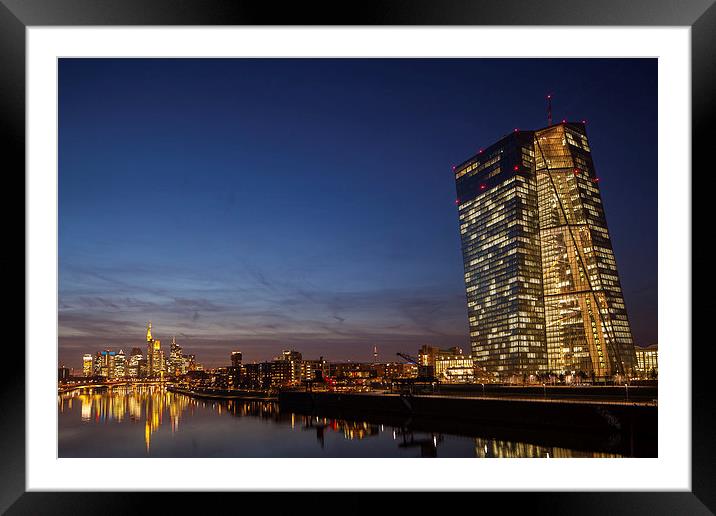 European central Bank Framed Mounted Print by Thomas Schaeffer
