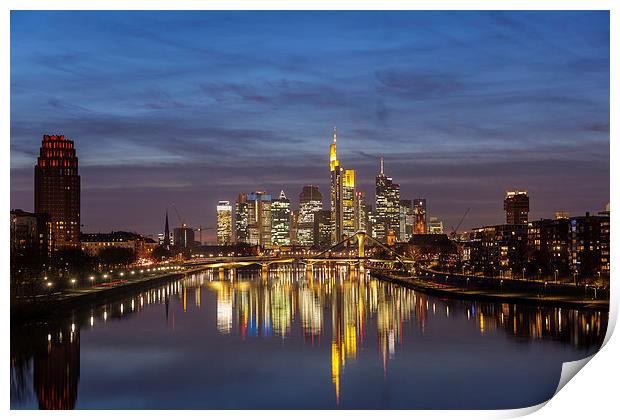 Skyline Frankfurt Print by Thomas Schaeffer