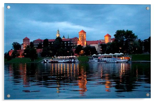  wawel castle,krakow,poland  Acrylic by dale rys (LP)
