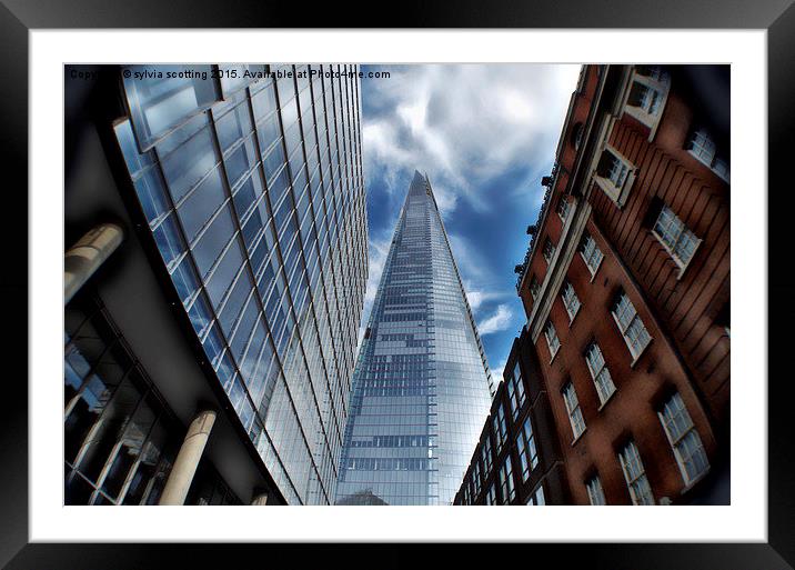  The Shard London  Framed Mounted Print by sylvia scotting
