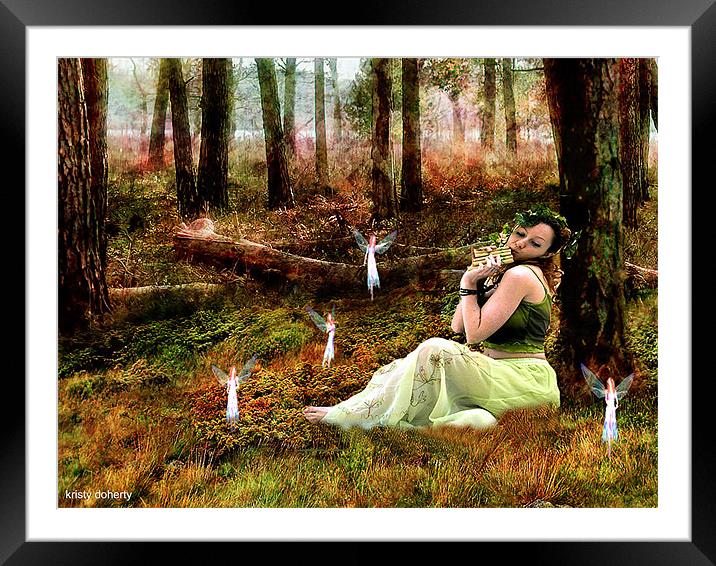 away with the fairies Framed Mounted Print by kristy doherty