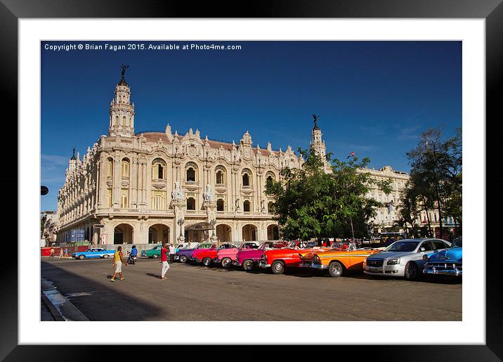  Havana Framed Mounted Print by Brian Fagan