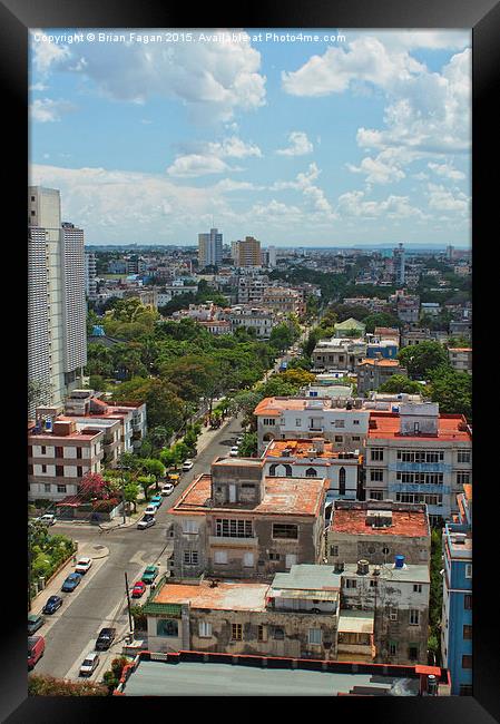  Havana Cityscape Framed Print by Brian Fagan