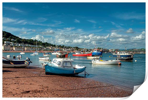  Teignmouth Back Beach  Print by Rosie Spooner