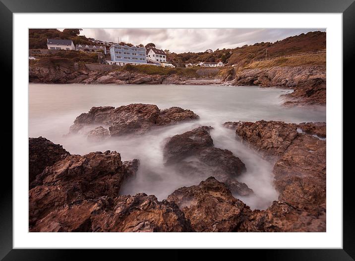  Limeslade Bay Swansea Framed Mounted Print by Leighton Collins