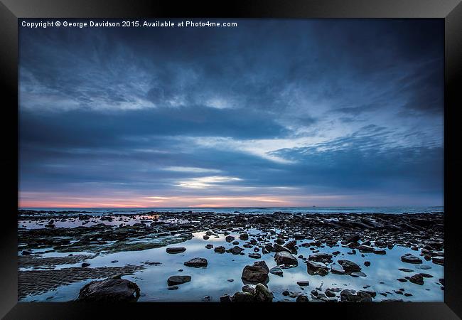  Dawn Above and Below Framed Print by George Davidson