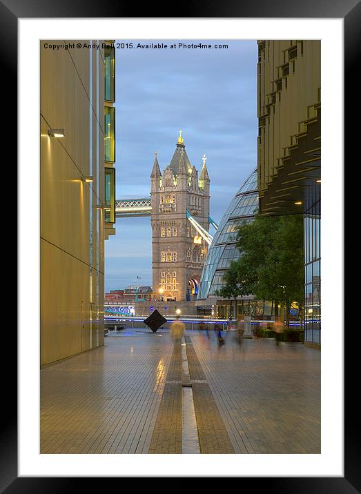  Tower Bridge Framed Mounted Print by Andy Bell