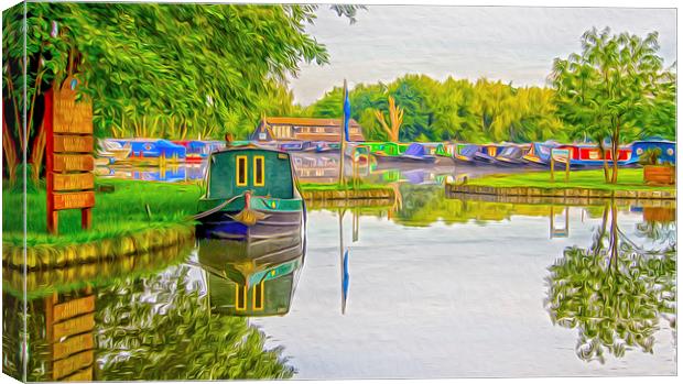  Pyrford Marina Surrey Canvas Print by Clive Eariss
