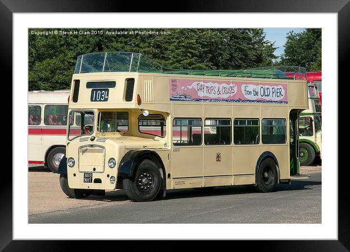 Open Top Bristol Bus Framed Mounted Print by Steve H Clark
