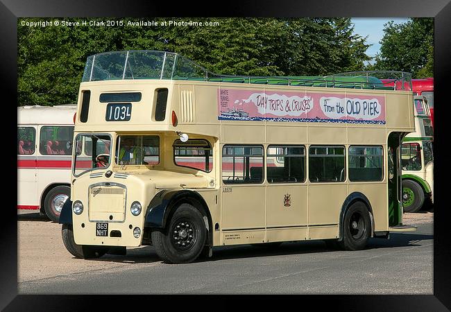 Open Top Bristol Bus Framed Print by Steve H Clark