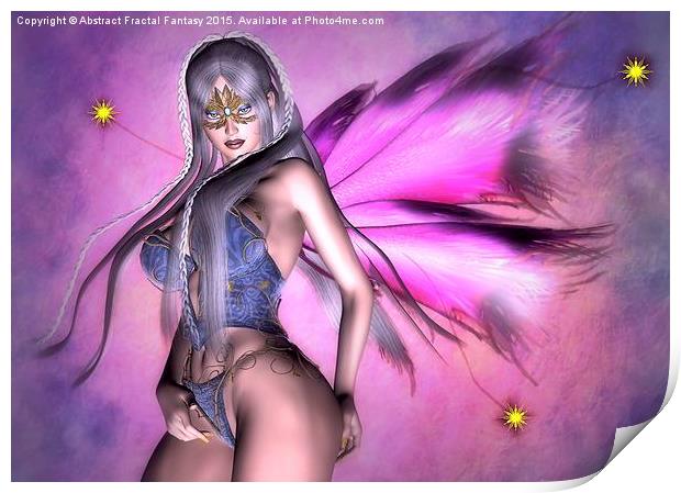  Sexy Fairy Girl Print by Abstract  Fractal Fantasy