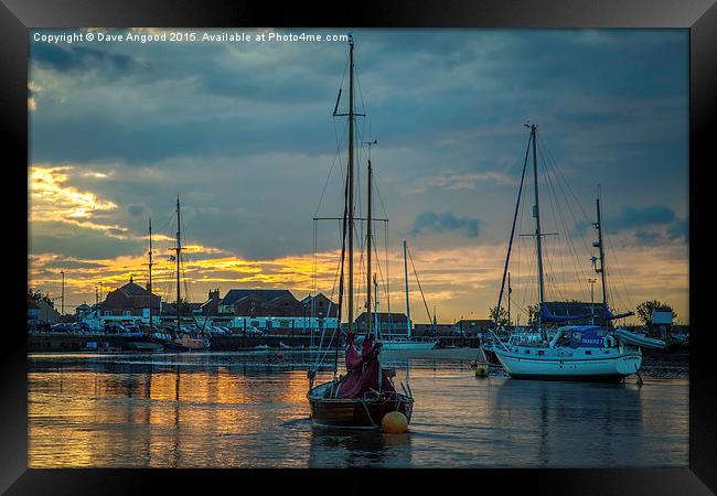  Wells-Next-The-Sea Harbour Framed Print by Dave Angood