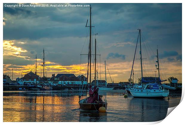  Wells-Next-The-Sea Harbour Print by Dave Angood