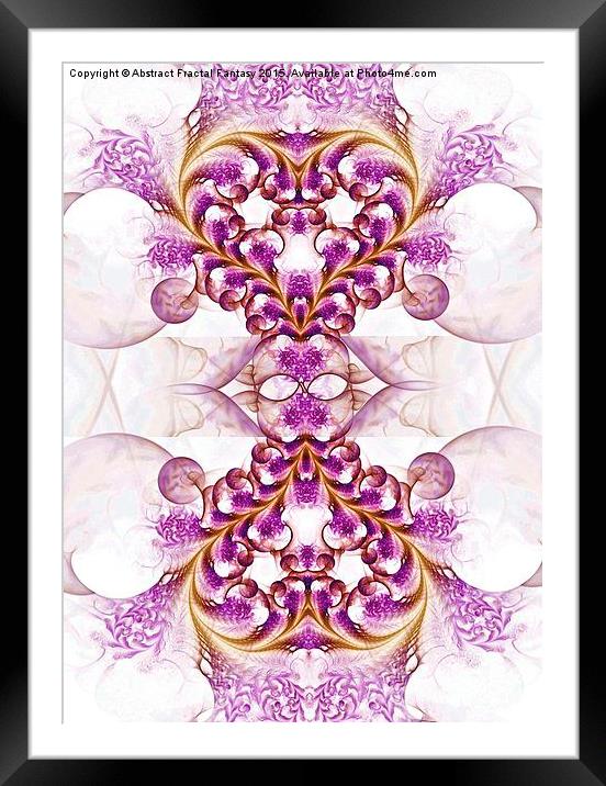  Taste of Love - digital abstract fractal design p Framed Mounted Print by Abstract  Fractal Fantasy