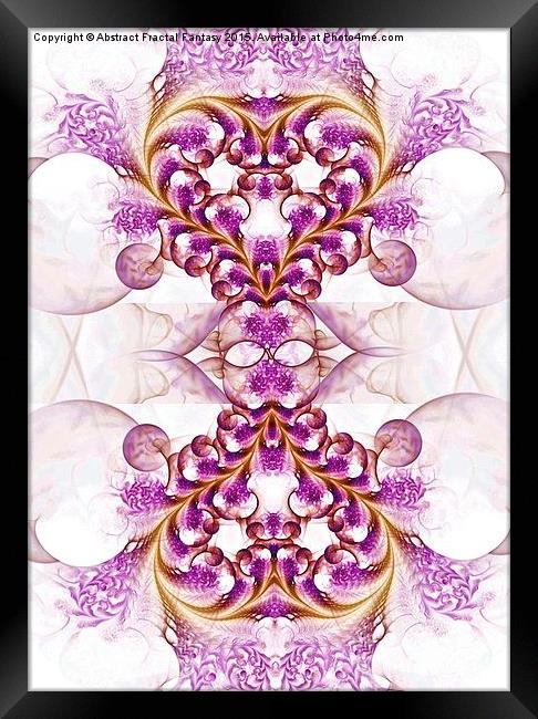  Taste of Love - digital abstract fractal design p Framed Print by Abstract  Fractal Fantasy