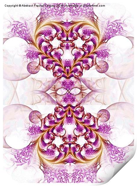  Taste of Love - digital abstract fractal design p Print by Abstract  Fractal Fantasy