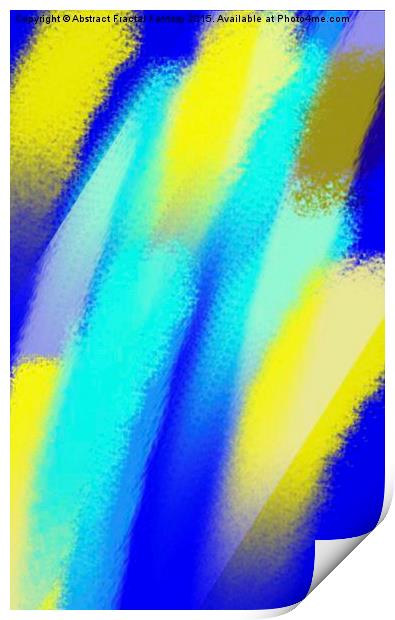  Abstract Pop Art Flames Print by Abstract  Fractal Fantasy