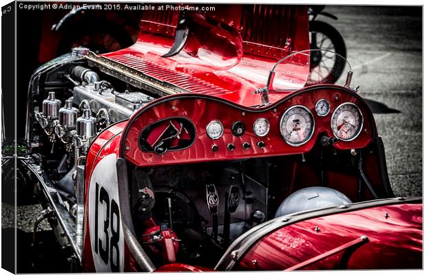 Under The Hood Canvas Print by Adrian Evans