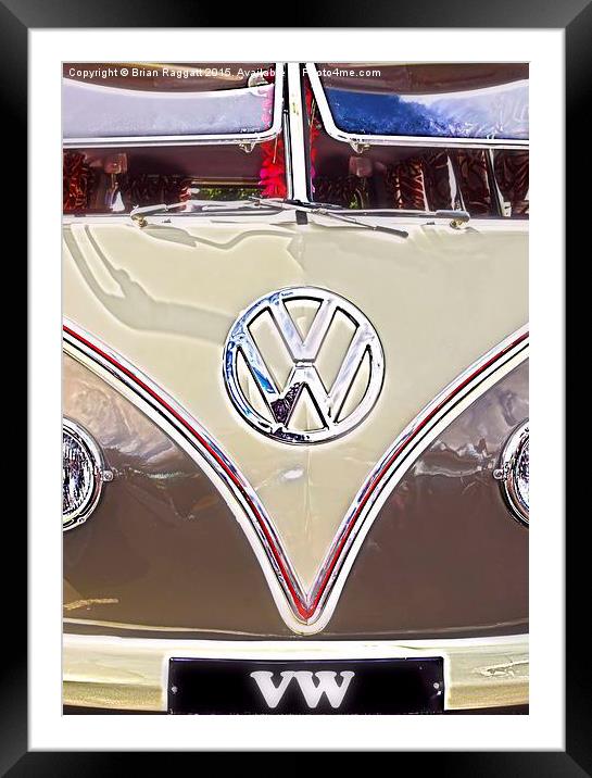  Volkswagen VW Camper Van Framed Mounted Print by Brian  Raggatt