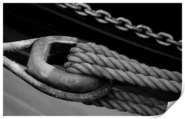 Old Rope Print by Mark Robson