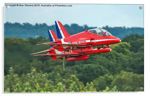  Red Arrows pair take off low Acrylic by Max Stevens