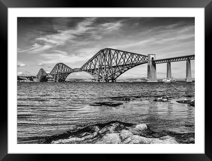 Forth Bridge - Cantilever bridge in Scotland Framed Mounted Print by Tanya Hall