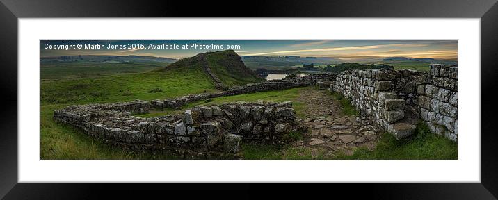  Dawn on the Roman Wall Framed Mounted Print by K7 Photography