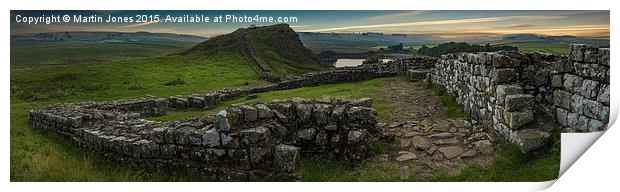  Dawn on the Roman Wall Print by K7 Photography