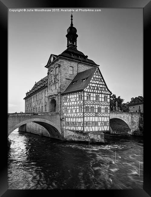 Bamberg Old Town Hall Framed Print by Julie Woodhouse
