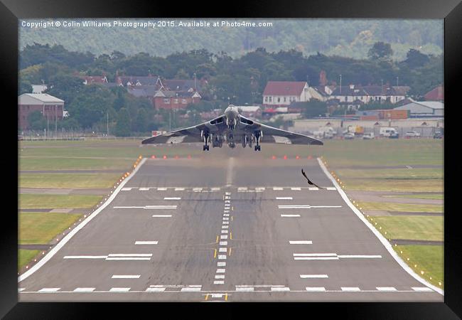    Vulcan To The Skies - Farnborough 2014 2 Framed Print by Colin Williams Photography