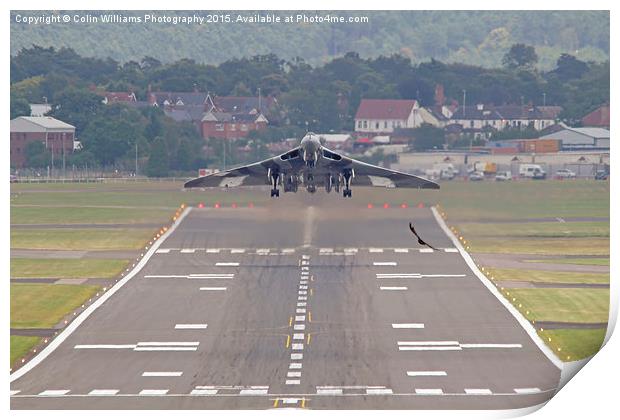    Vulcan To The Skies - Farnborough 2014 2 Print by Colin Williams Photography