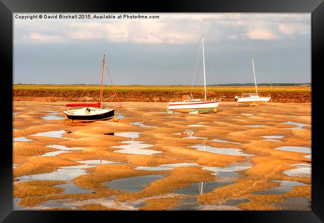  Low tide at Wells-Next-The-Sea, Norfolk Framed Print by David Birchall
