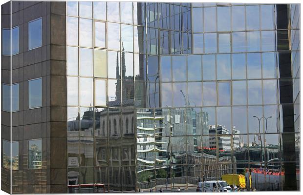 London Reflections  Canvas Print by Tony Murtagh